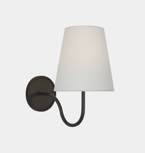 Lyndsie Small Sconce Aged Iron Linen