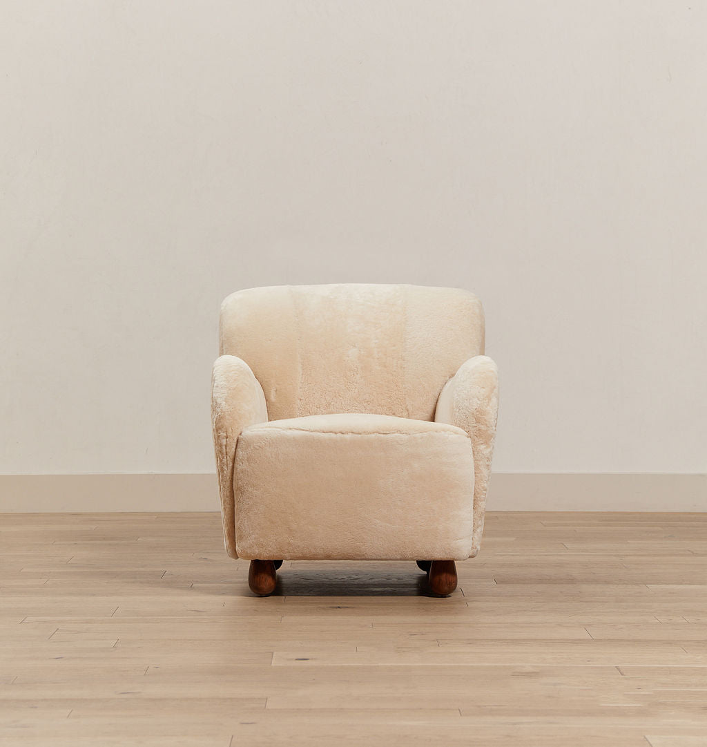 Tera Armchair Camel Shearling