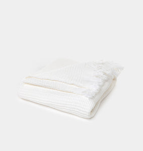 OFF-WHITE White Shower Towel With Logo
