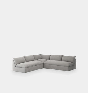 Toledo Outdoor 3 Pc Sectional Ash