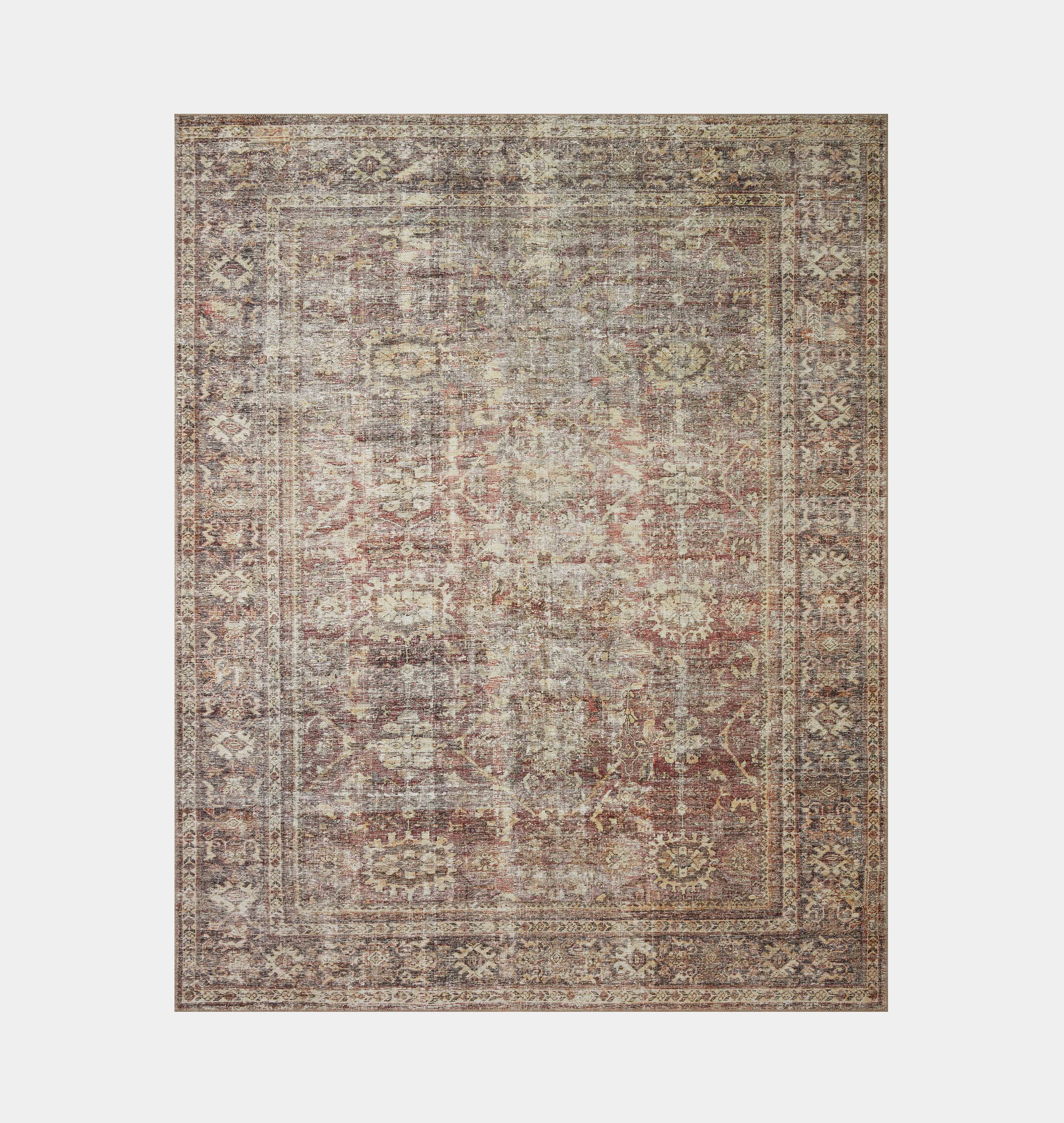 Georgie GER-06 Bordeaux / Antique Area Rug | Shoppe Amber Interiors