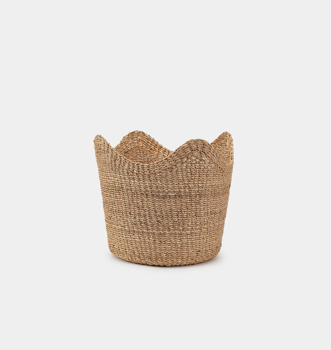 Handwoven Scallop Basket | Shoppe Amber Interiors