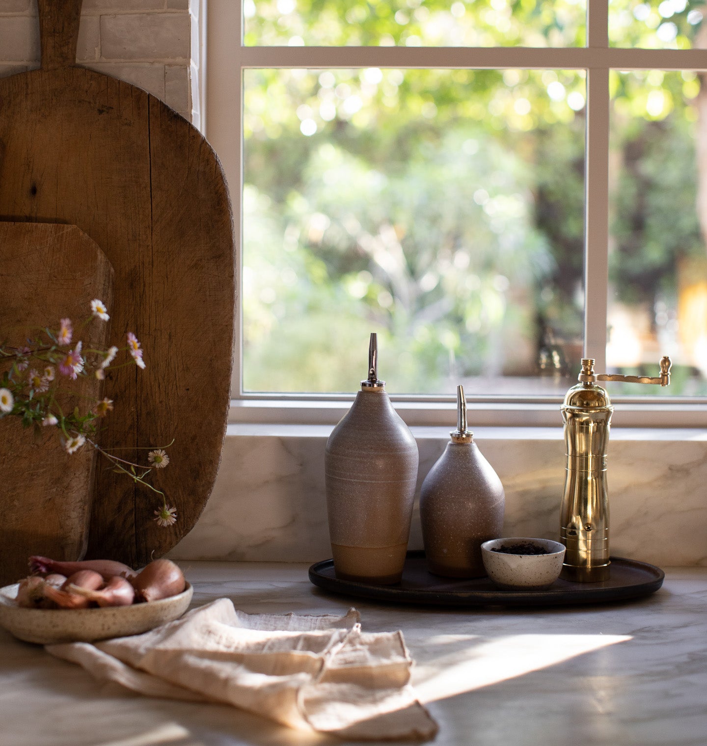 Athena Brass Pepper Mill