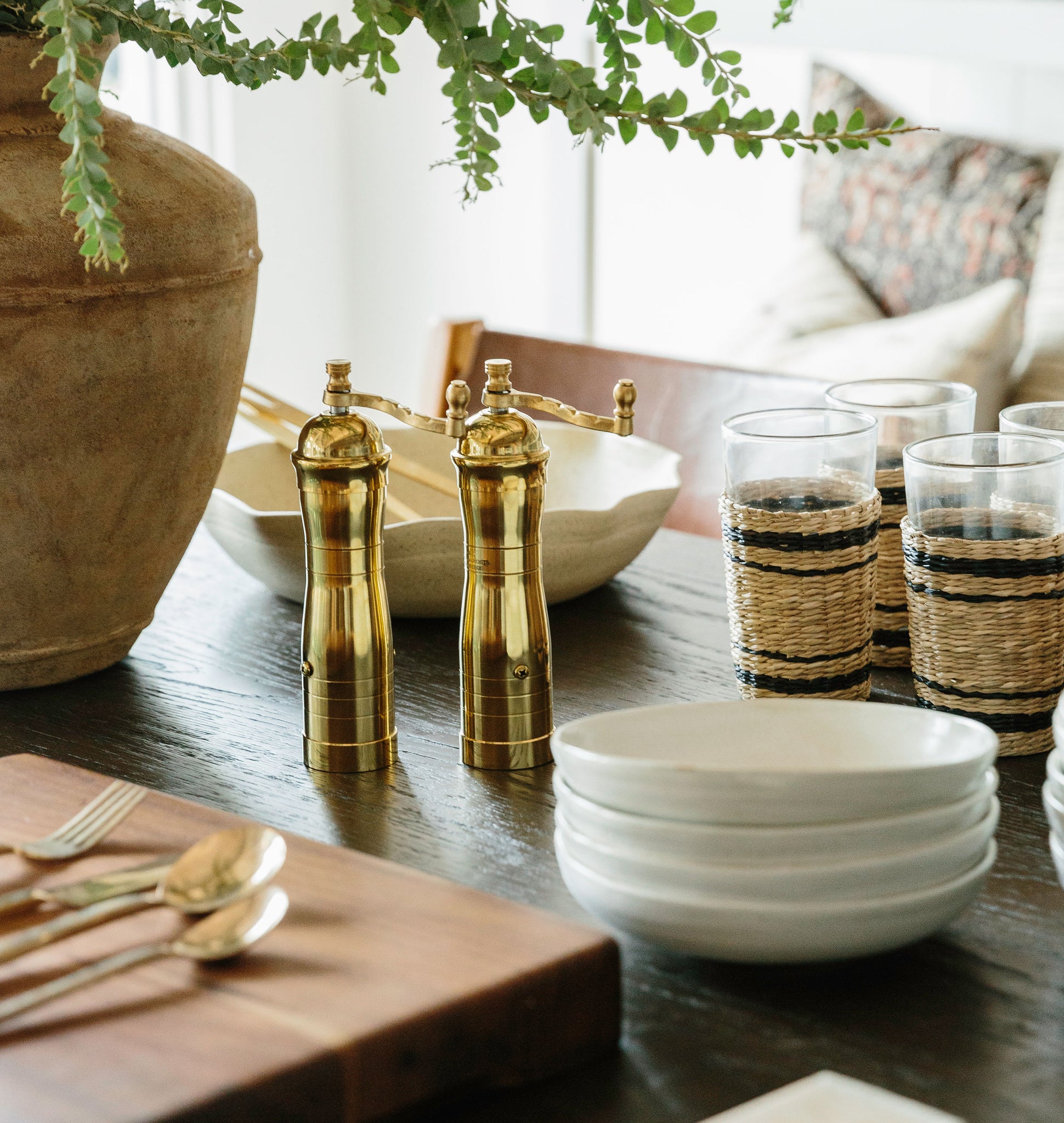 Athena Brass Pepper Mill - Thumbnail 3
