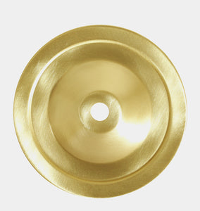 Luqa Dish Wall Light Satin Brass