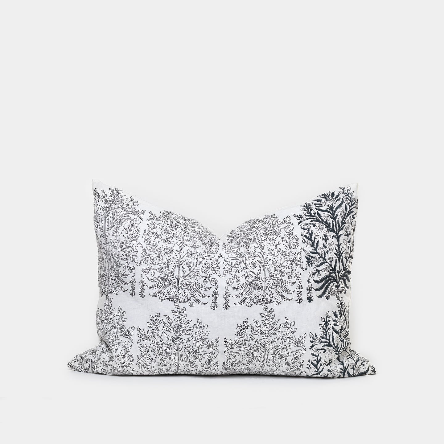 Fleur Gray Pillow - Pillows - Designer – Shoppe Amber Interiors
