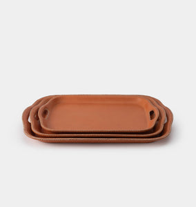 Leather Wrapped Tray